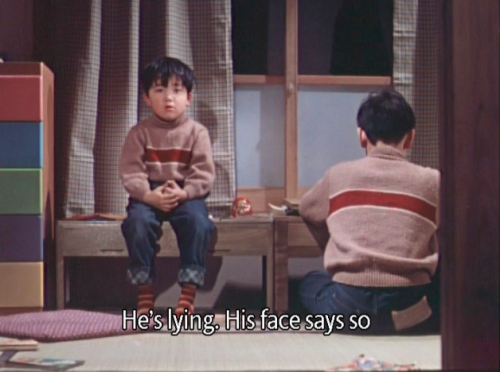Masahiko Shimazu and Koji Shitara in Ozu's "Good Morning"